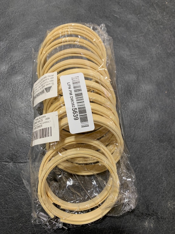 Photo 1 of GIEMSON Embroidery Hoop 3 Inch 12 Pieces Small Embroidery Hoops Bamboo Circle Cross Stitch Hoop for Embroidery Art Craft Sewing