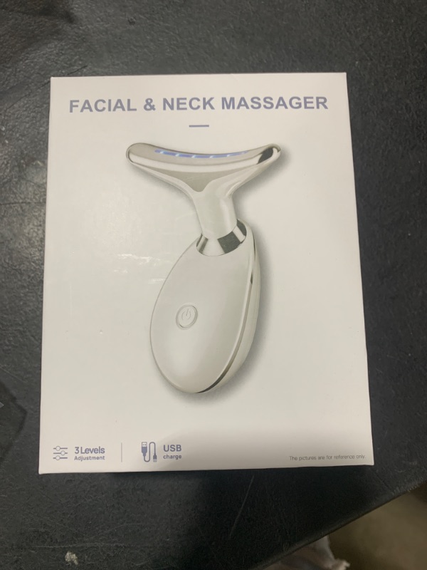 Photo 1 of VGY Face and Neck Massager Tool, 7-in-1 Color Red-Light-Therapy Wand for Skin Care, White