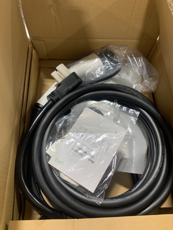 Photo 1 of QPQ Level 2 EV Charger, 40Amp 240V Hardwired EV Fast Charge Station, Wall Charger Electric Vehicle Charging Stations with NEMA 14-50 25FT Cable FCC/UL/ROHS for J1772 EV Charger for Home