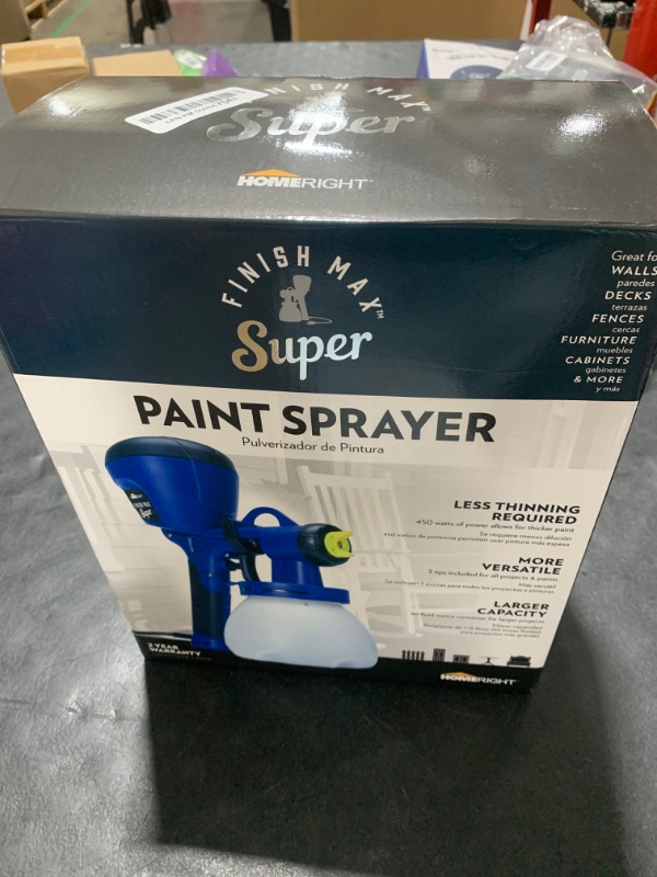 Photo 1 of HomeRight C800971.A Super Finish Max, Includes 3 Brass Spray Tips, 3 Spray Patterns, Easy to Clean HVLP Paint Sprayer, Great for Furniture, Cabinets, Trim & More, Sprays Stains, Sealers & Latex Paints