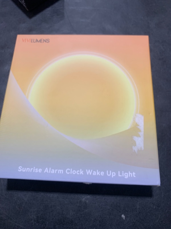 Photo 1 of Vivilumens Sunrise Alarm Clock for Heavy Sleepers Adults, Wake-up Light, Sleep Aid 10 White Noise Sound Machines with 30/60/90 Timer, 3 Level Dimmable Touch Table Lamp with Snooze USB Charger Port