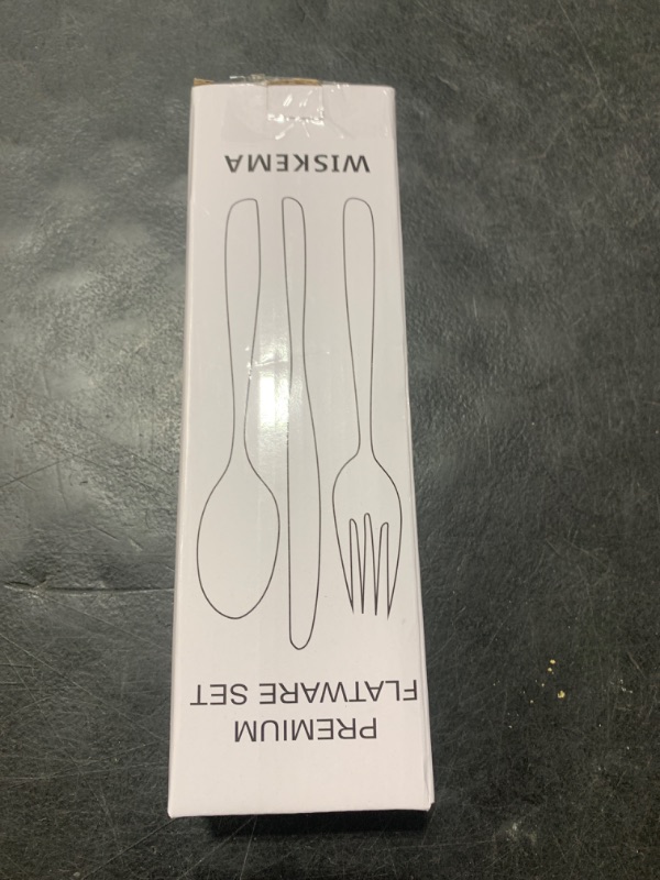 Photo 1 of 20 Pcs Black Silverware Set, Food-Grade Stainless Steel Flatware Set for 4, Square Cutlery Set, Mirror Polished Tableware Eating Utensils Set for Kitchen, Include Knife Fork Spoon Set,Dishwasher Safe