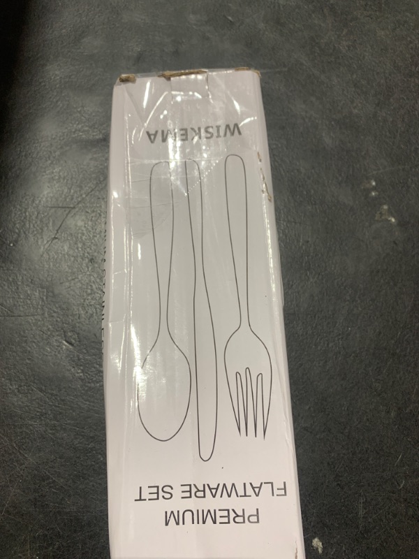 Photo 1 of 20 Pcs Black Silverware Set, Food-Grade Stainless Steel Flatware Set for 4, Square Cutlery Set, Mirror Polished Tableware Eating Utensils Set for Kitchen, Include Knife Fork Spoon Set,Dishwasher Safe