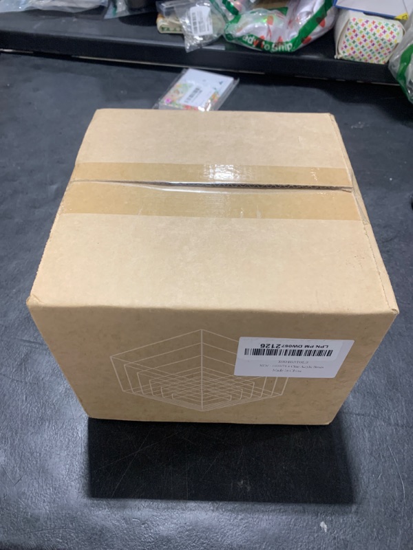 Photo 1 of OKBHTS 6 Clear Acrylic Boxes for Display as Buffet Risers and Stands, Food Display Risers for Party, Buffet Table, Food Stands for Display Party (Standard, 6Pcs, Clear)