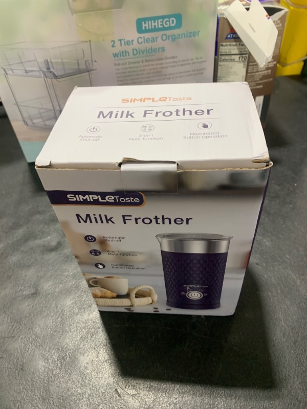 Photo 1 of SIMPLETASTE Milk Frother, 4-in-1 Electric Milk Steamer, Automatic Warm and Cold Foam Maker and Milk Warmer for Latte, Cappuccinos, Macchiato