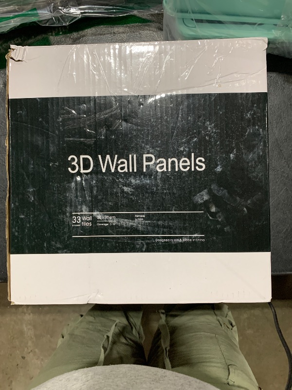 Photo 1 of Art3dwallpanels 33 Pack 3D Wall Panel Diamond for Interior Wall Décor, PVC Flower Textured Wall Panels for Living Room Lobby Bedroom Hotel Office, White, 12''x12'' Cover 32.Sq.Ft.