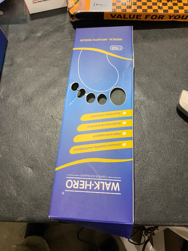 Photo 1 of Plantar Fasciitis Feet Insoles Arch Supports Orthotics Inserts Relieve Flat Feet, High Arch (Mens 9-9 1/2 | Womens 11-11 1/2)
