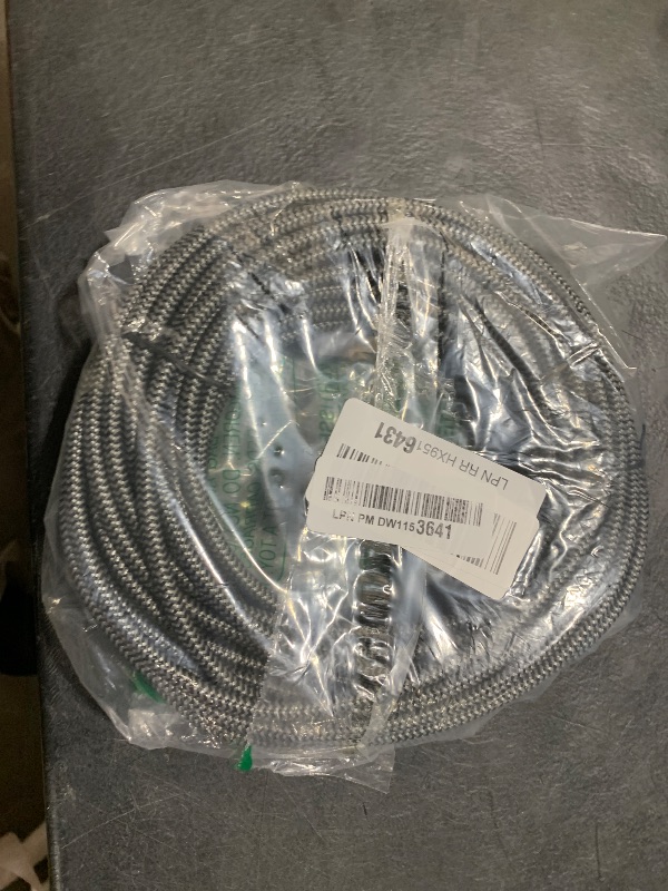 Photo 1 of USB to Ethernet Cable 50 FT, 3.0 A Male to RJ45 Male Cord, Directly Connected, Aluminum Portable Gigabit LAN Network Cable for Laptop, PC, Switch, More, Braided With 5 Pcs Ties