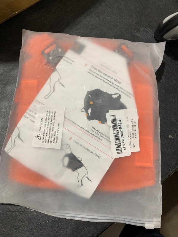 Photo 1 of ICEFANG GN3 Tactical Dog Harness with 6X Buckle,Dog Molle Vest with Handle,3/4 Body, Hook and Loop Panel for ID Patch,No Pulling Front Clip (X-Small (Pack of 1), Safety Orange)