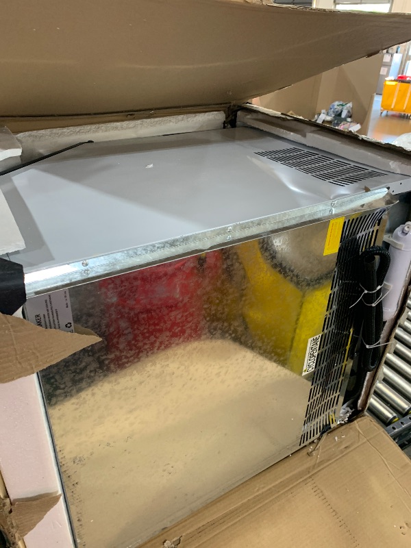 Photo 1 of Commercial Ice Maker Machine, 300lbs/24H with 100lbs Storage Bin, Under Counter Ice Machine, Freestanding Ice Maker with Ice Scoop, Self-Cleaning, for Restaurants/Bars