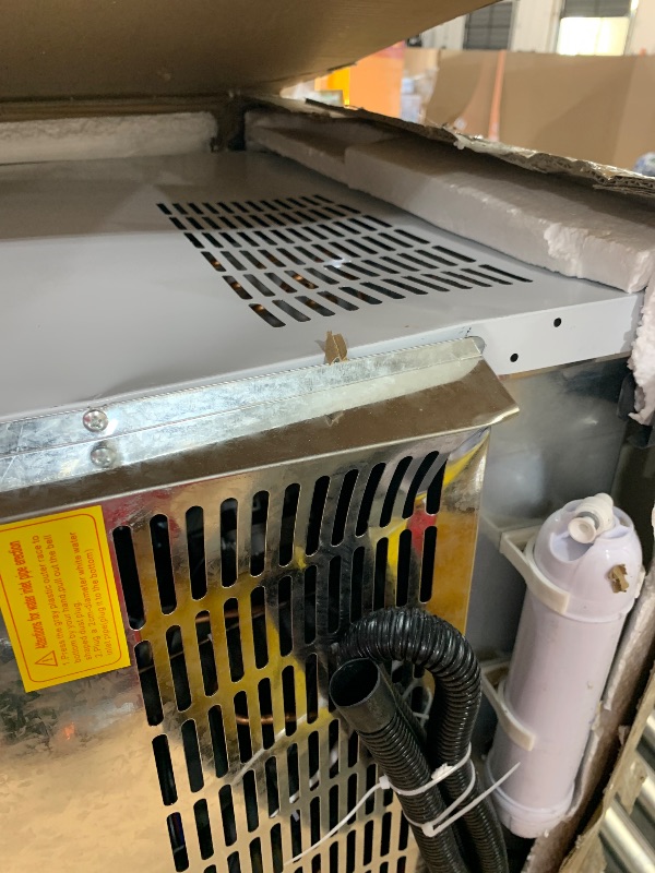 Photo 1 of Commercial Ice Maker Machine, 300lbs/24H with 100lbs Storage Bin, Under Counter Ice Machine, Freestanding Ice Maker with Ice Scoop, Self-Cleaning, for Restaurants/Bars