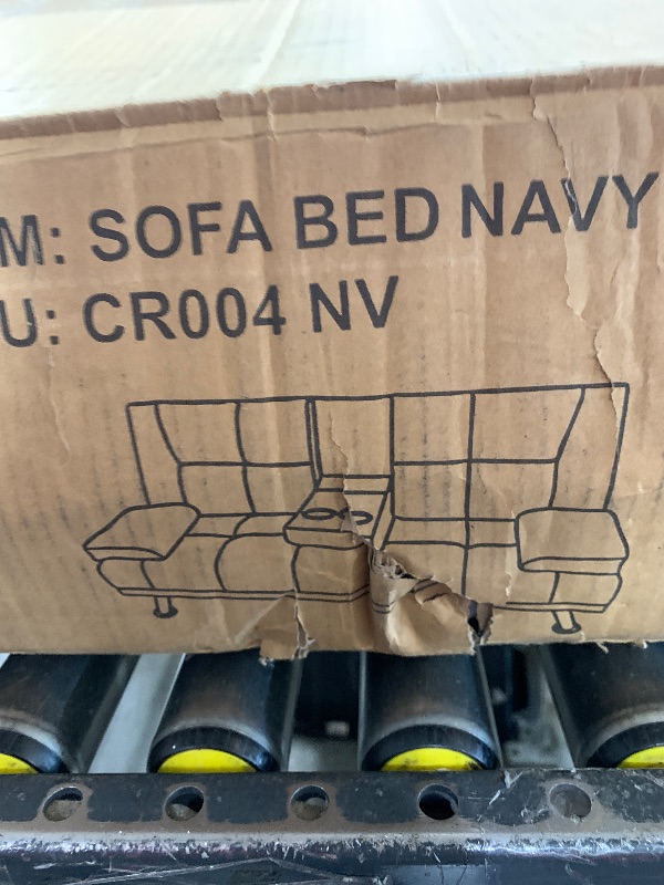 Photo 1 of sofa bed navy blue 