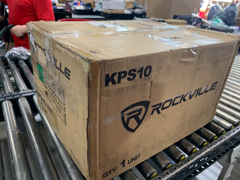 Photo 1 of Rockville Pair KPS10 10" 3-Way 1200 Watt Karaoke Speakers+Wall Brackets/MDF, Black