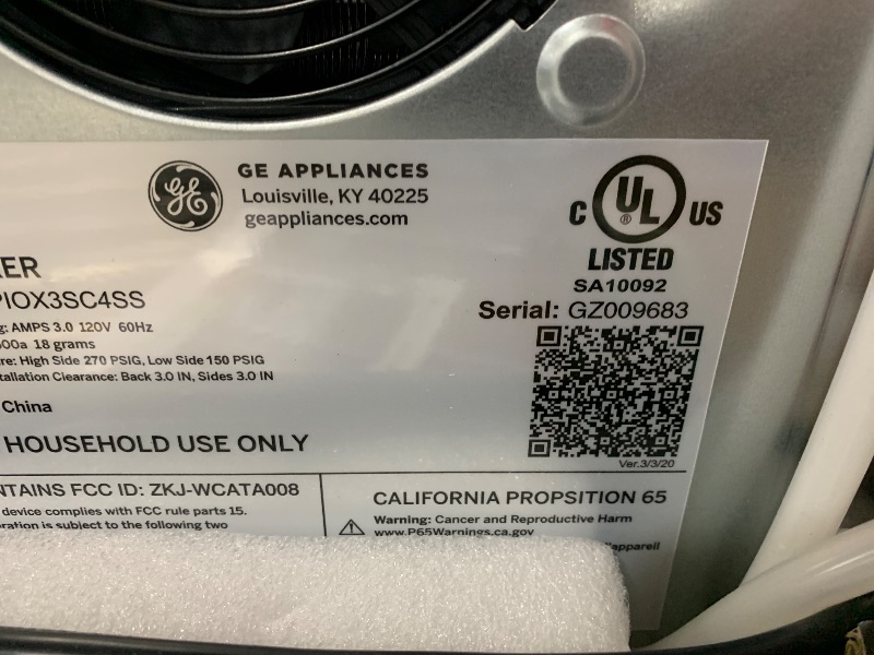Photo 1 of GE Profile Opal 2.0 XL with 1 Gallon Tank, Chewable Crunchable Countertop Nugget Ice Maker, Scoop included, 38 lbs in 24 hours, Pellet Ice Machine with WiFi & Smart Connected, Stainless Steel