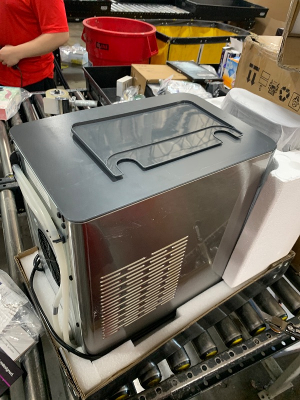 Photo 1 of GE Profile Opal 2.0 XL with 1 Gallon Tank, Chewable Crunchable Countertop Nugget Ice Maker, Scoop included, 38 lbs in 24 hours, Pellet Ice Machine with WiFi & Smart Connected, Stainless Steel