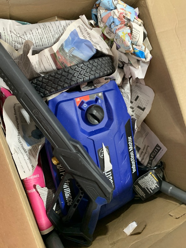 Photo 1 of Westinghouse WPX3200e Electric Pressure Washer, 3200 PSI and 1.76 Max GPM, Induction Motor, Onboard Soap Tank, Spray Gun and Wand, 5 Nozzle Set, for Cars/Fences/Driveways/Homes/Patios/Furniture, Blue