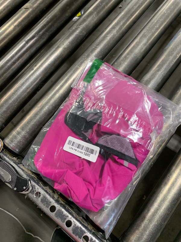 Photo 1 of Mile High Life Dog Raincoat, Adjustable Waterproof Reflective Rain Jacket for Small Medium Large Dogs, Lightweight Breathable Pet Rain Coat with Leash Hole(Hot Pink,L Chest 32-40")