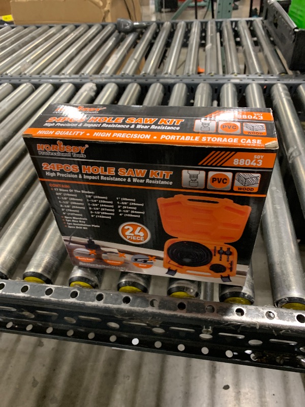 Photo 1 of HORUSDY Hole Saw Set 24PCS Hole Saw Kit,Hole Saw Drill Bit Kit, 3/4"-6" (19-152mm) 17PCS Saw Blades