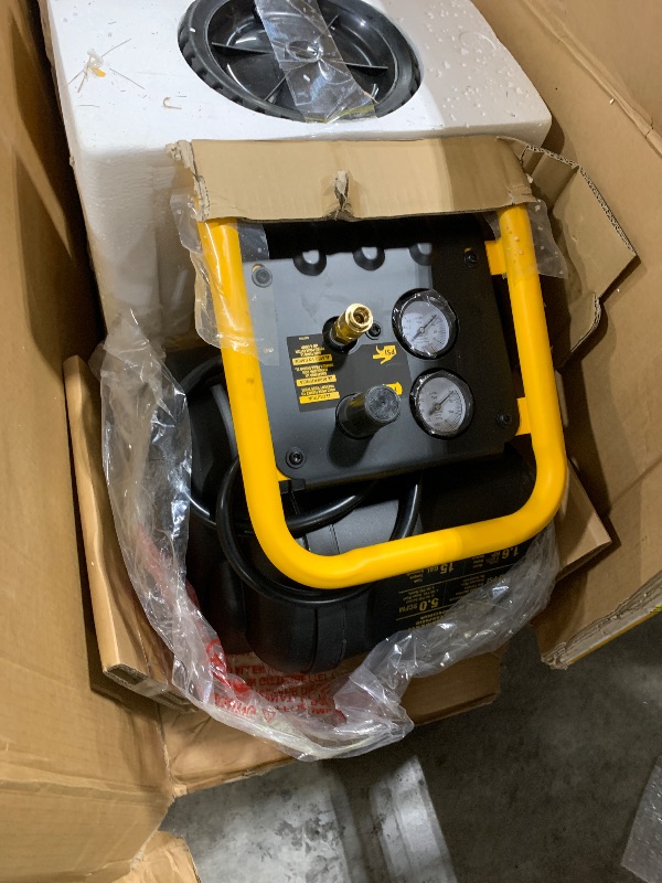 Photo 1 of DEWALT Vertical Portable Compressor, 1.9 Hp 200 Psi Oil Free High Pressure Low Noise