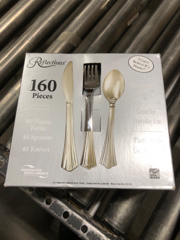 Photo 1 of Reflections Plastic Silverware, 160 Pieces