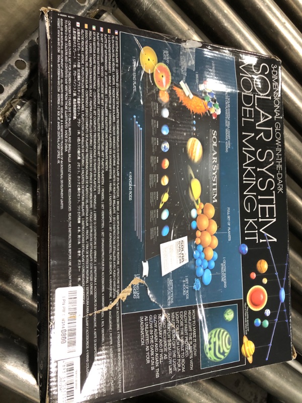Photo 1 of 4M 3D Glow-in-the-Dark Solar System Mobile Making Kit - DIY Science Astronomy Learning Stem Toys Educational Gift for Kids & Teens, Girls & Boys
