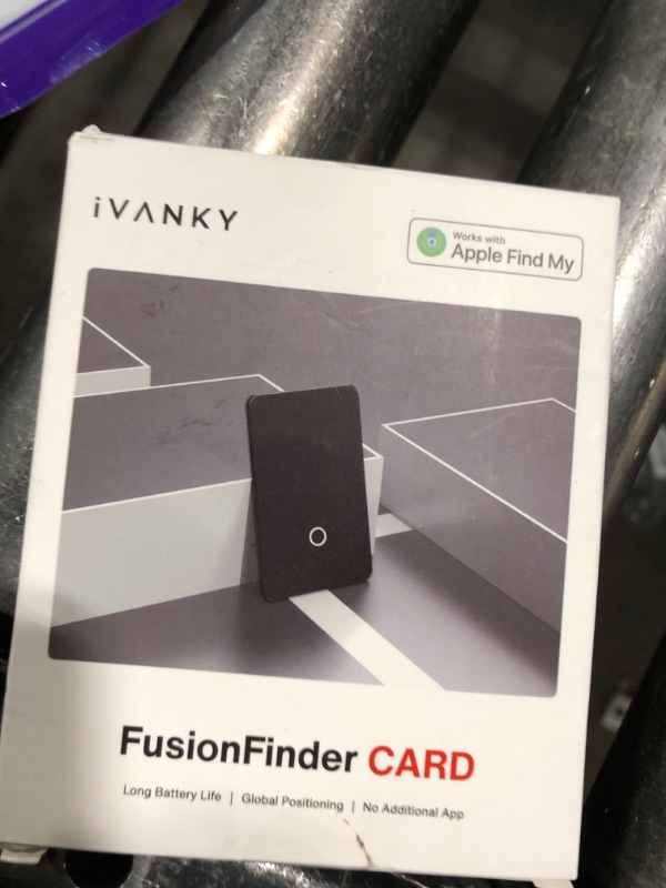 Photo 1 of iVANKY Wallet Tracker Card, Smart Rechargeable Thin Wallet Finder, Works with Apple Find My (iOS Only), Item Finder for Luggage Tags, Passports, Phone, Water Resistant (Android Not Supported)