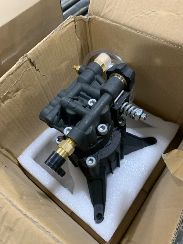 Photo 1 of YAMATIC Vertical Pressure Washer Pump Max 3400 PSI 2.5 GPM, 7/8" Shaft Replacement Pump for Power Washer