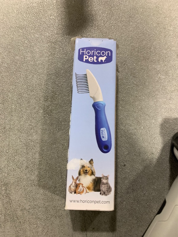 Photo 1 of Horicon Pet 12 Blade Dog Dematting Comb - Removes Knots, Matted Fur, & Tangles Gently For Dogs, Cats & Small Animals