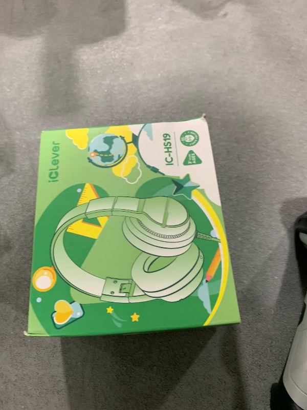Photo 1 of iClever Kids Headphones for School Travel, Safe Volume Limited, HD Mic Stereo Sound Over-Ear Girls Boys Headphones for Kid, FunShare Foldable 3.5mm Wired for iPad Computer, HS19
