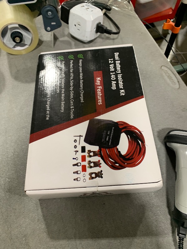 Photo 1 of Dual Battery Isolator Kit - 12 Volt 140 Amp Voltage Sensitive Relay - Complete VSR Double Battery Automatic Charger - Fits Trucks, ATV, SUV, UTV Boats and More - Safe, Water and Vibration Resistant