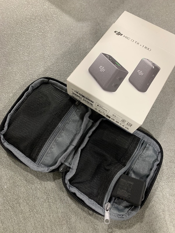 Photo 1 of DJI Mic (1 TX + 1 RX), Wireless Lavalier Microphone, 250m (820 ft.) Range, Compact and Ultra-Light, 14-Hour Recording, Wireless Microphones for PC, iPhone, Android, Cameras, Vlogs, Live Stream