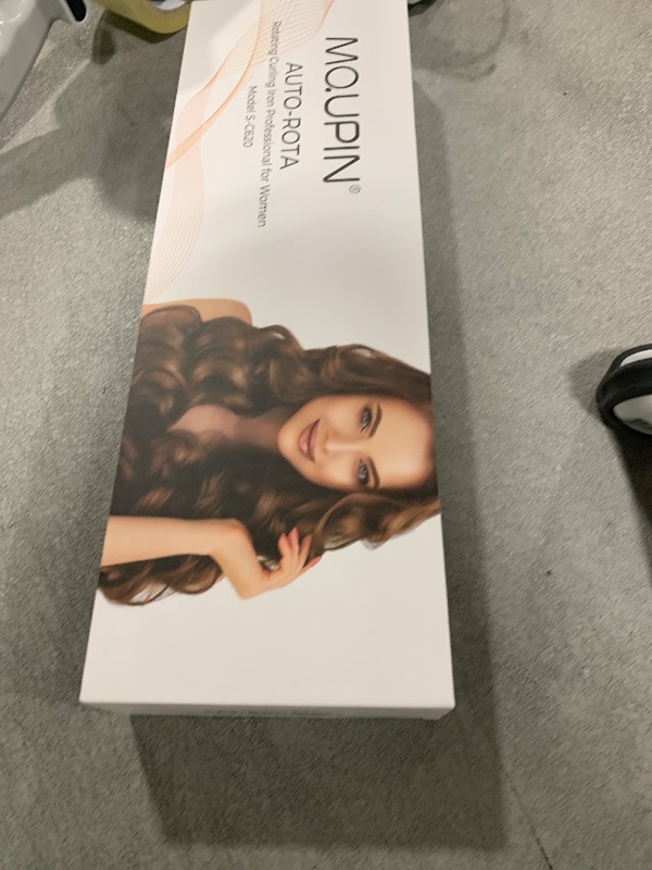Photo 1 of MQUPIN Rotating Curling Iron 1 1/4 Professional Automatic Wave Hair Curling Wand for Women, Dual Ceramic Voltage Fast Heating Hair Curlers for Long/Middle/Short All Hair(1.25INCH. Rose Gold)