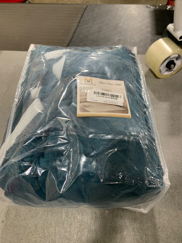 Photo 1 of H.VERSAILTEX Velvet 4 Piece High Stretch Sofa Slipcover Cover Furniture Protector Form Fit Luxury Thick Velvet Extra Large Sofa Cover for 3 Cushion Couch Width Up to 97 Inch (XL Sofa, Deep Teal)