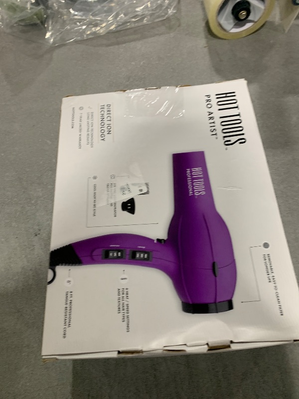 Photo 1 of Hot Tools Pro Artist 1875W Turbo Ionic Dryer | Smooth, Frizz Free Blowouts (Black)