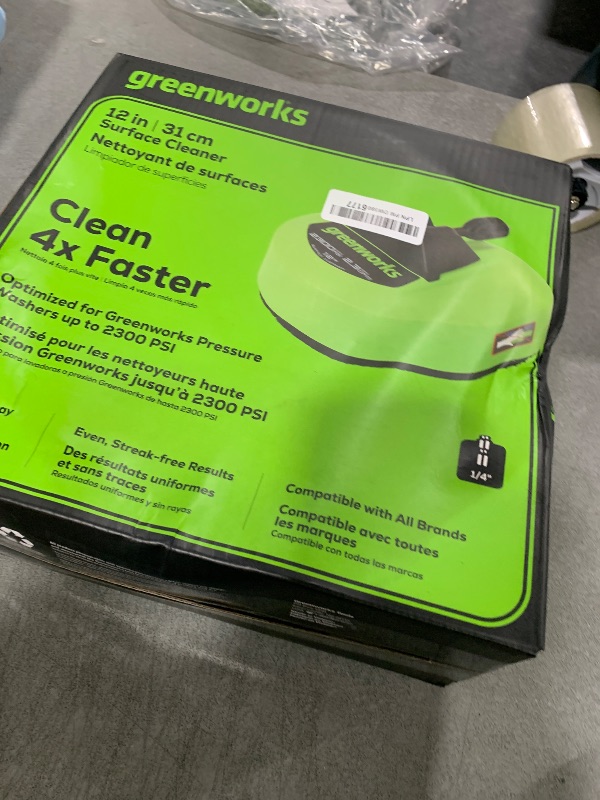 Photo 1 of Greenworks 12" (in.) Surface Cleaner Pressure Washer Attachment