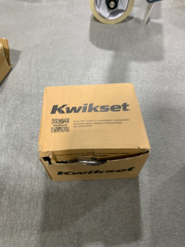 Photo 1 of Kwikset Downtown Deadbolt Lock, Venetian Bronze Square Exterior Keyed Front Entry Door, Pick Resistant SmartKey Rekey Security, Single Cylinder Dead Bolt, with Microban Protection