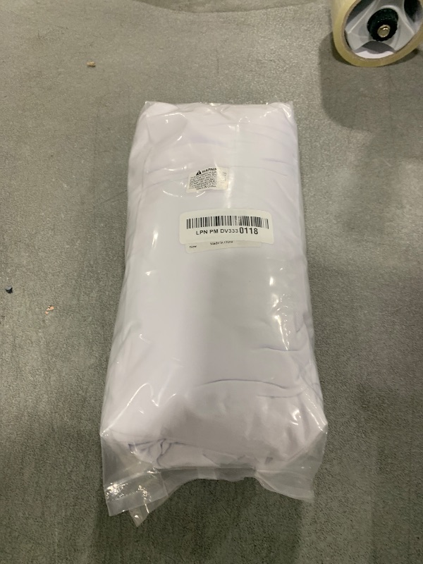 Photo 1 of Thick Spandex Table Skirts Table Cover 6ft, Rectangle Fitted Tablecloth Pleated Skirt,Wrinkle Free Table Cloth for Banquets Vendor(White,72"*30"*29")