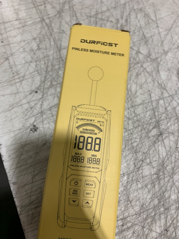 Photo 1 of Moisture Meter, DURFICST 3-inch Color HD Large Screen Moisture Meter with Cloth Bag, 20-40mm Depth Analysis Moisture Meter,for All Building Materials, Wood, Wall, Plaster, Masonry.