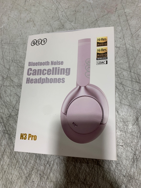 Photo 1 of QCY H3 PRO Adaptive ANC Wireless Headphones Over Ear, 50dB Active Noise Cancellation with Multiple Modes, LDAC Hi-Res Wireless Audio, 55H Playtime, Custom EQ via App, Bluetooth 5.4
