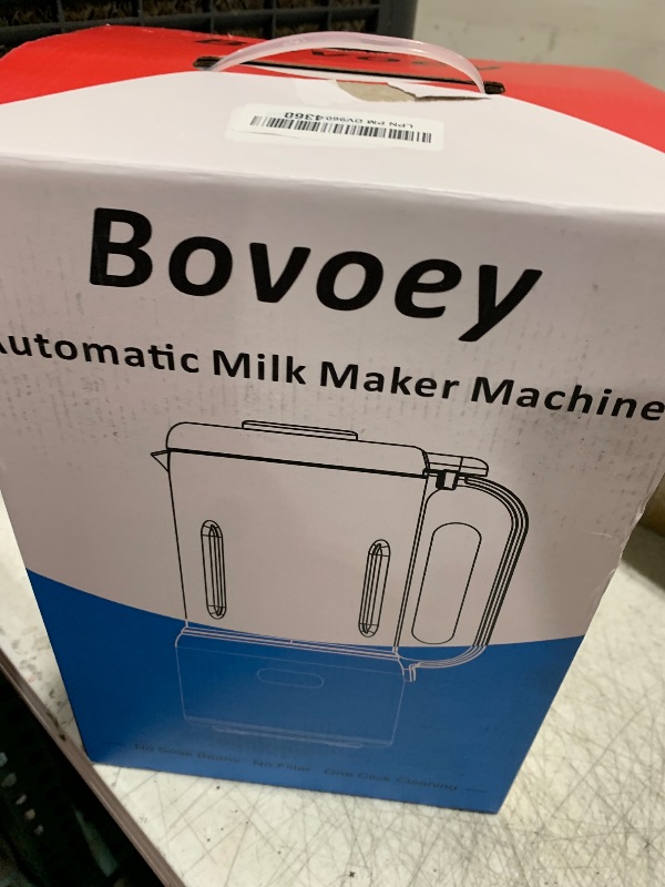 Photo 1 of Nut Milk Maker Machine,8 in 1 New Upgrade Soy Milk Maker Automatic for Almond,Oat,Plant-Based Milk and Non-Dairy Beverages,40oz Almond Milk Maker Machine with Delay Start/Self Clean/Boil Water