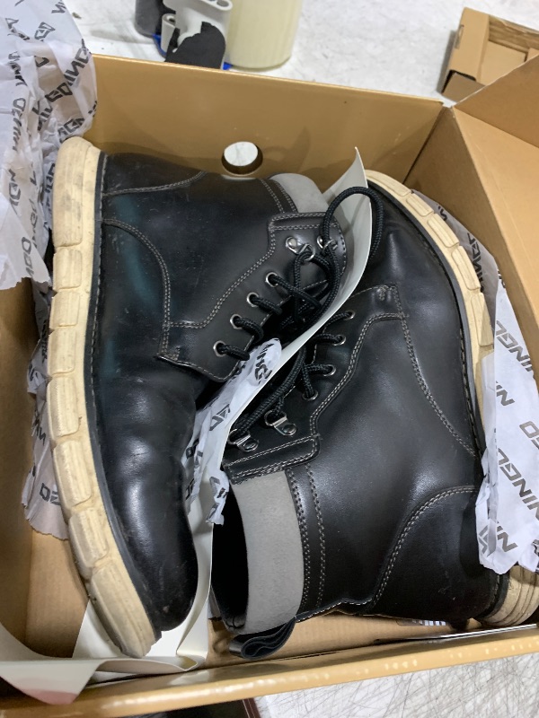 Photo 1 of HISEA NINGO Work Boots For Men,6" Soft Toe Mens Works Boots,Water Resistant Slip Resistant Industrial & Construction Work Shoes Size 12