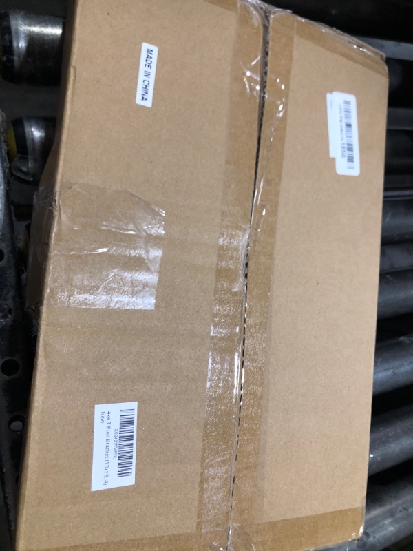 Photo 1 of XIHUWZ 4 Pcs T Post Bracket,13"x3"T Flat Mending Plate Joining Brackets, Connecting Brackets, T Shape Strap Plate Fit 4x4,6x6 for Repair House,Pavilion,Truss framing