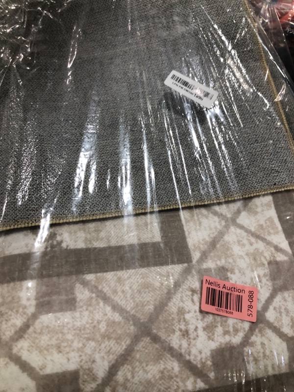 Photo 1 of DweIke 5x7 Area Rug for Living Room, Machine Washable Rug Carpet for Rooms Decor, Low Pile Bordered Rugs with Rubber-Backed, Non-Slip Throw Carpets for Bedroom Apartment Dining Room, Beige