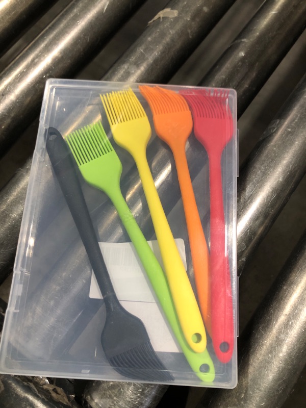 Photo 1 of Craebuer Silicone Basting Pastry Brushes, 5 Pack Heat Resistant Cooking Brush for Oil Butter Sauce, Food Brush for BBQ Grill Barbeque Kitchen Baking Cooking