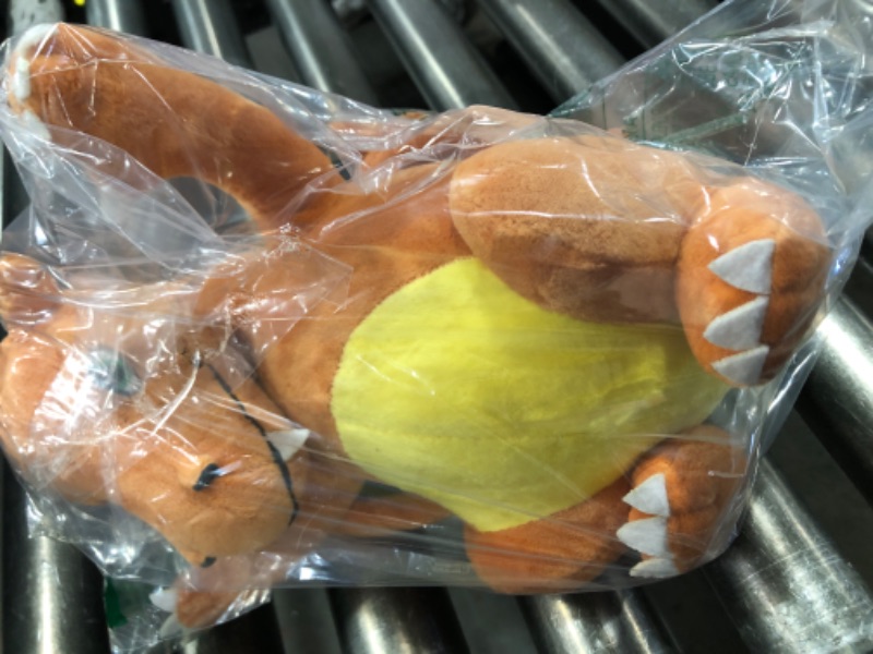 Photo 1 of CHAOZI0Evil Winged, fire-Breathing Dragon Stuffed Animal Dinosaur Plush firedragon Toys, Throw Pillow, Role-Playing Game Fan Props (Orange Yellow)