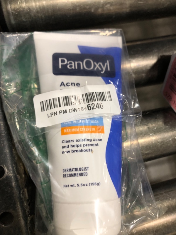 Photo 1 of PanOxyl Acne Foaming Wash Benzoyl Peroxide 10% Maximum Strength Antimicrobial, 5.5 Oz