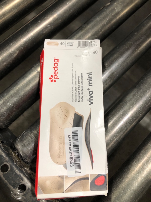 Photo 1 of Pedag Viva Mini | 3/4 Leather Arch Support Inserts | Handmade in Germany | Plantar Fasciitis Relief | Heel Cushion | Metatarsal Support | Low Profile Shoe Insoles | Tan | Women US 10/ Men 7/ EU 40