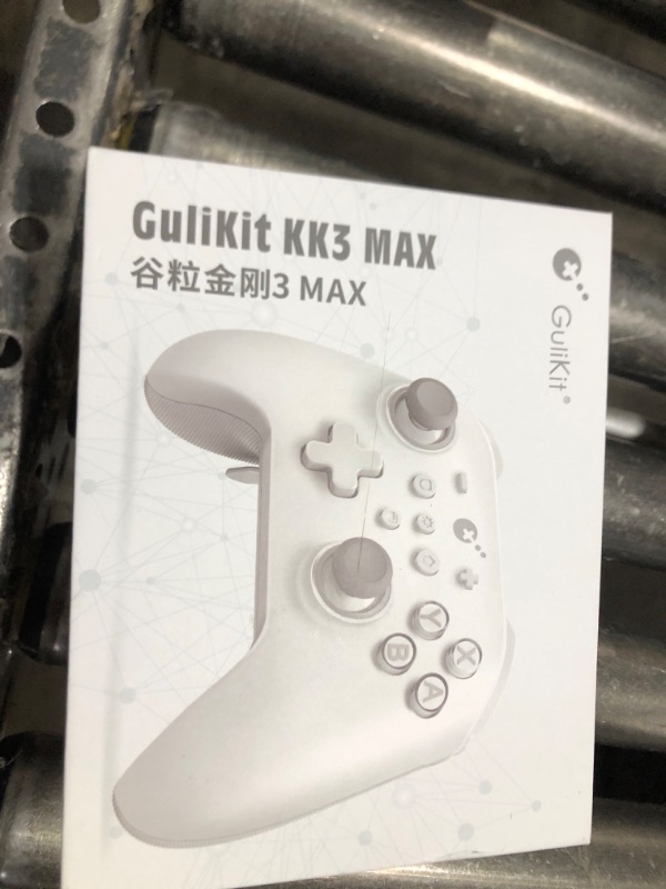 Photo 1 of GuliKit KK3 MAX Controller, Kingkong 3 Pro Switch Controller (No Drift) for Switch/PC/Android/MacOS/IOS with 4 Back Buttons, Hall Joysticks and Triggers, Maglev/Rotor/HD Vibration (White)