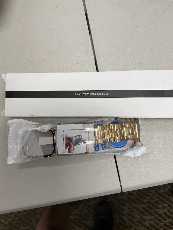 Photo 1 of Bekomo Compatible with Apple Watch Band 49mm 46mm 44mm 45mm 42mm 40mm 38mm 41mm, Stainless Steel iWatch Bands with 2 Pack Tempered Glass Screen Case for Series 10/9 Ultra 2 8/7/6/5/4/3/2/1/SE for Men