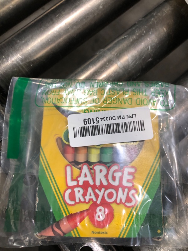 Photo 1 of Crayola Large Crayons - Assorted (8 Count), Giant Crayons for Kids & Toddlers, Ages 2+